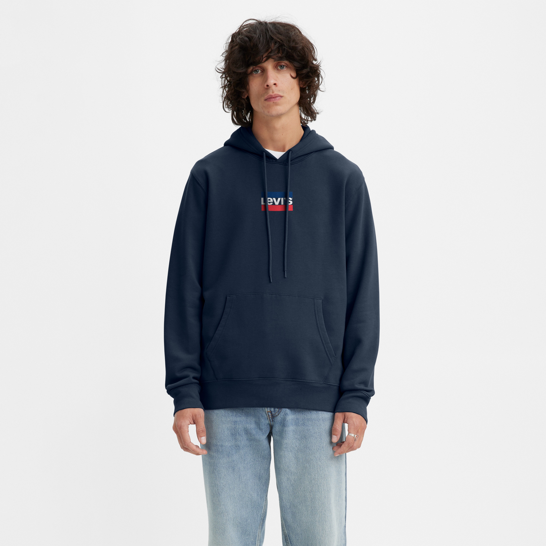 

Худи мужское Levi's 38424-0056 синее XS, Синий, 38424-0056