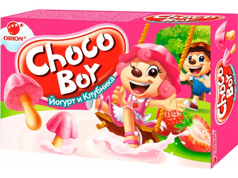 Печенье Choco Boy Йогурт и клубника 40 г