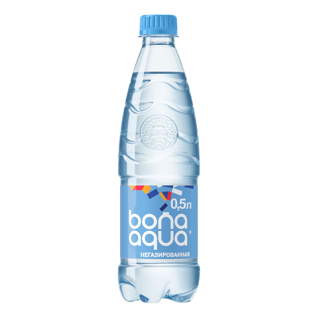 Вода питьевая Bona Aqua негазированная столовая 0,5 л