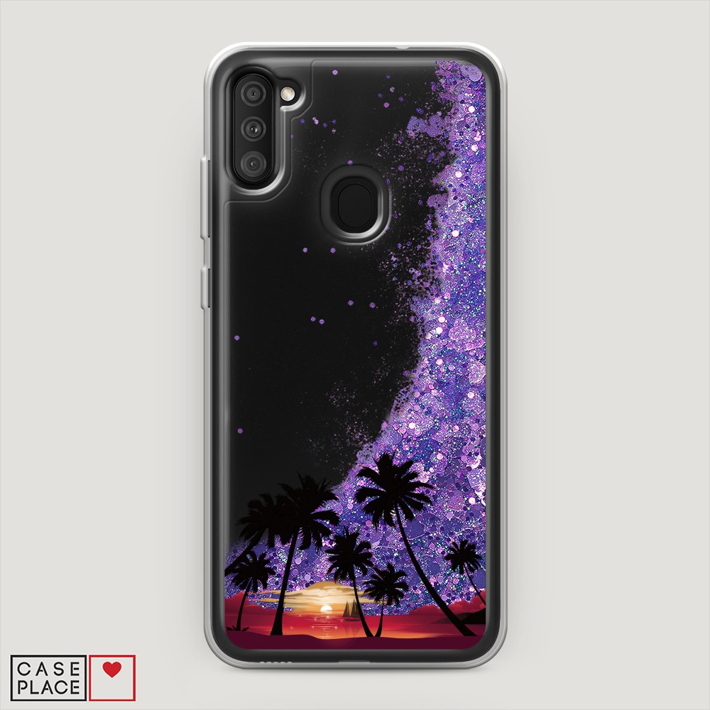 

Чехол Awog на Samsung Galaxy A11 / Самсунг A11 "Закат и пальмы", Разноцветный, 2100192-1