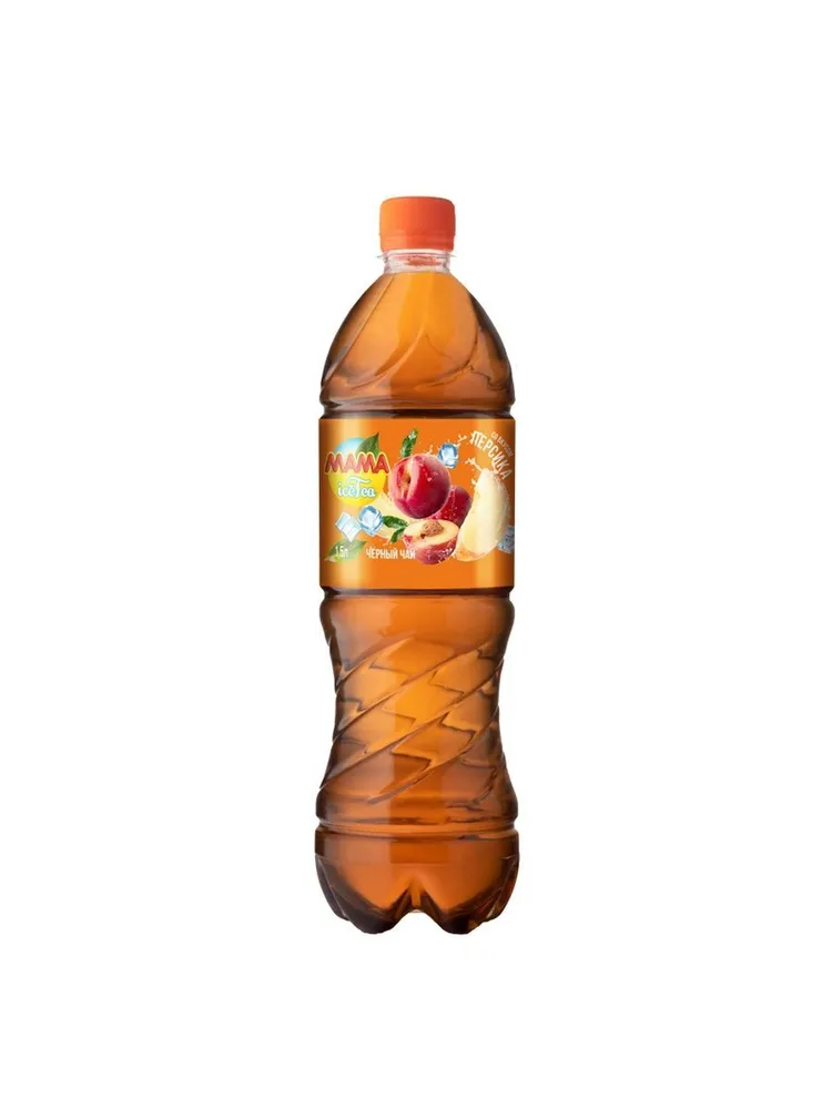 Холодный чай черный Mama ice tea персик 1,5 л