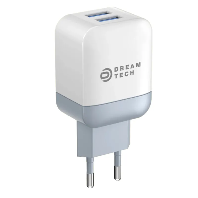 

Сетевое зарядное устройство Dream type-c - usb 2xUSB Type A 2.4 А белый