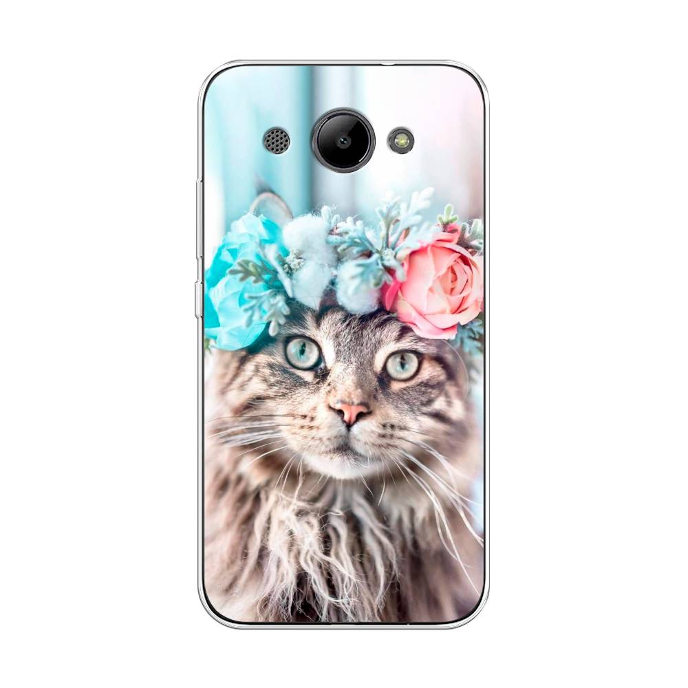 

Чехол Awog "Кот в венке" для Huawei Y3 2017, 62650-2