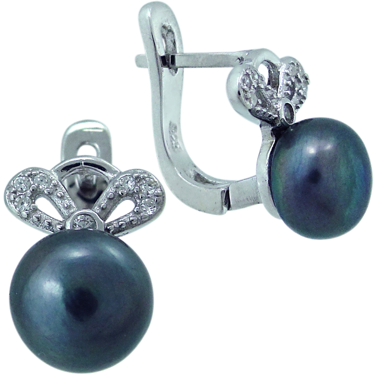 

Серьги женские из серебра Balex Jewellery 2405937617, жемчуг/фианит