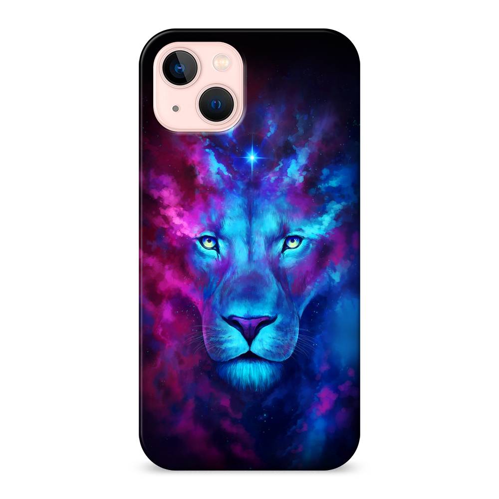 

Пластиковый чехол "Космический лев" на Apple iPhone 13, 14220-1