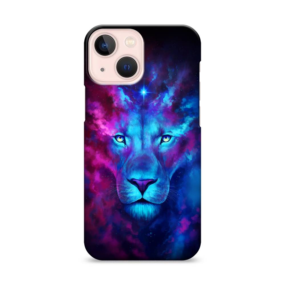

Пластиковый чехол "Космический лев" на Apple iPhone 13 mini, 14120-1