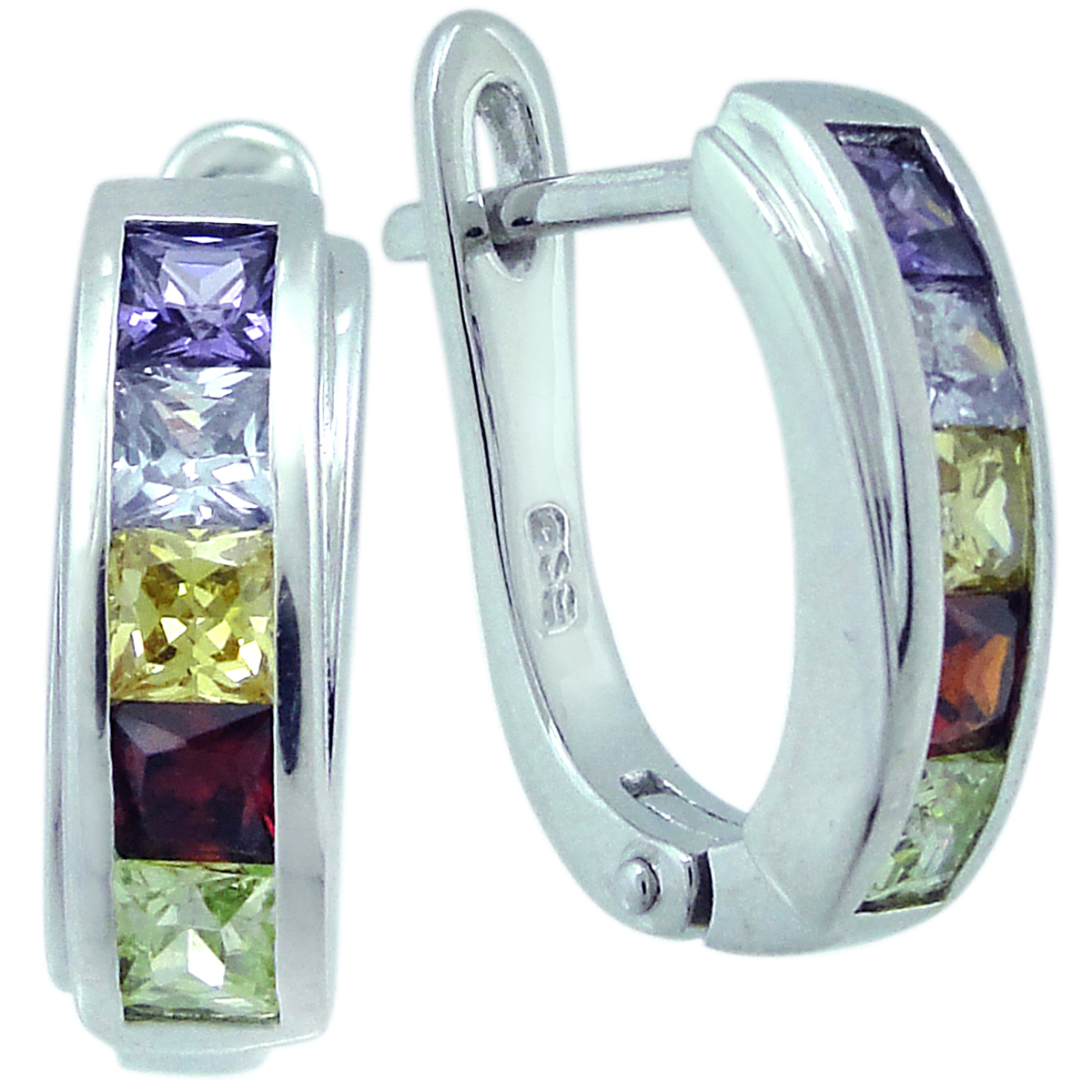 

Серьги женские из серебра Balex Jewellery 2405937648, аметист/гранат, 2405937648