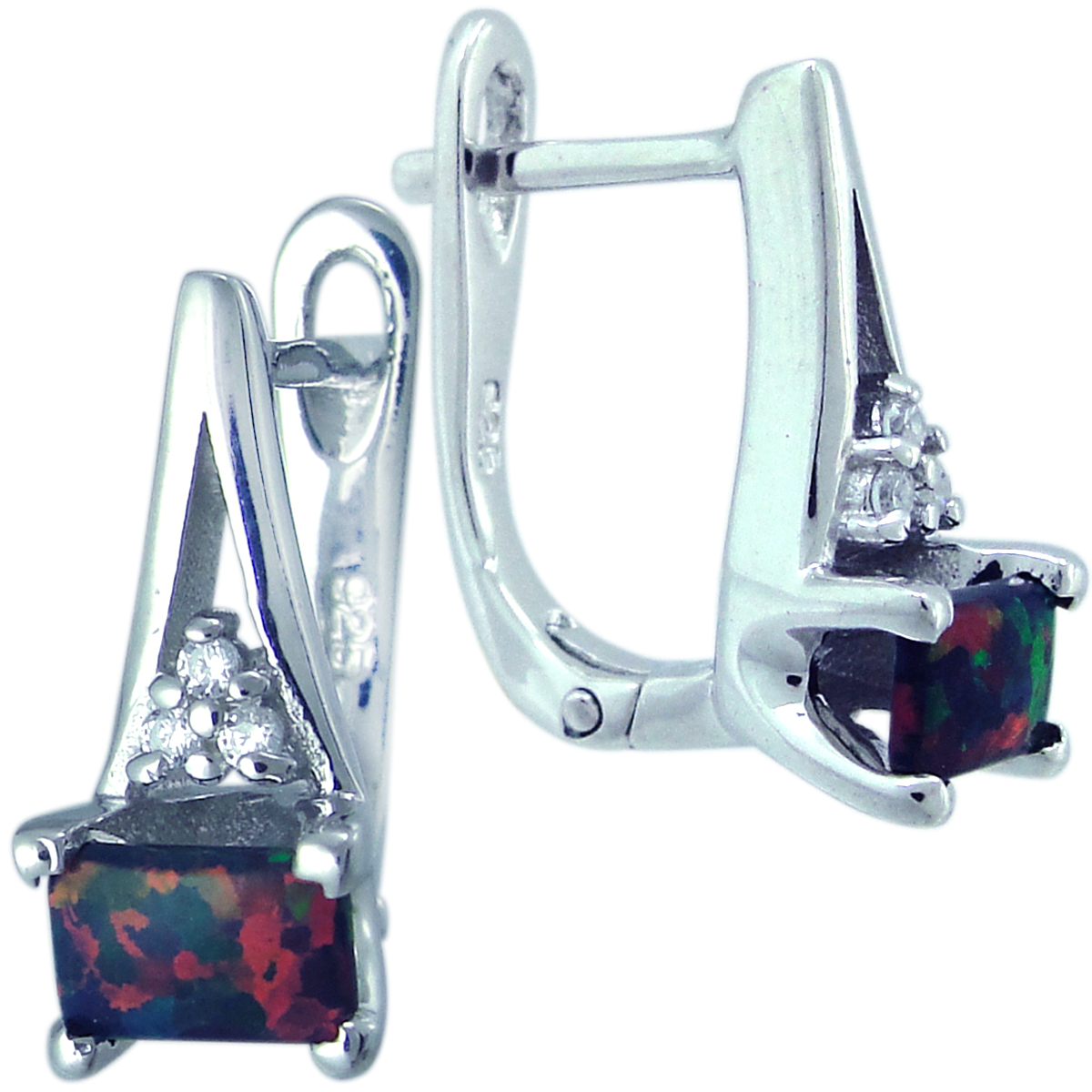 

Серьги из серебра Balex Jewellery 2405937652, опал/фианит, 2405937652
