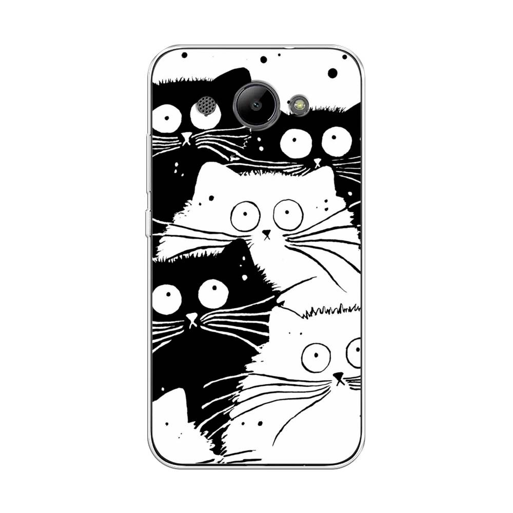 

Чехол Awog "Коты черно-белые" для Huawei Y3 2017, 62650-2
