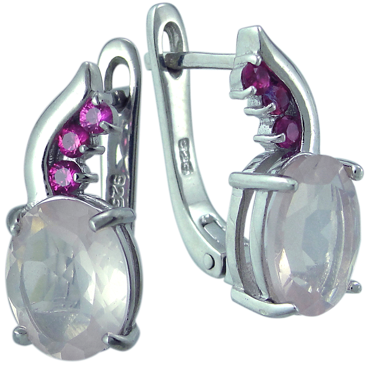 

Серьги из серебра Balex Jewellery 2405937675, кварц/фианит, 2405937675