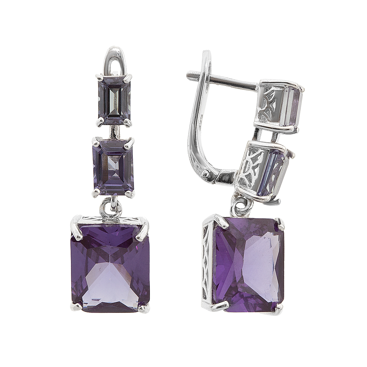 

Серьги женские из серебра Balex Jewellery 2405937700, александрит
