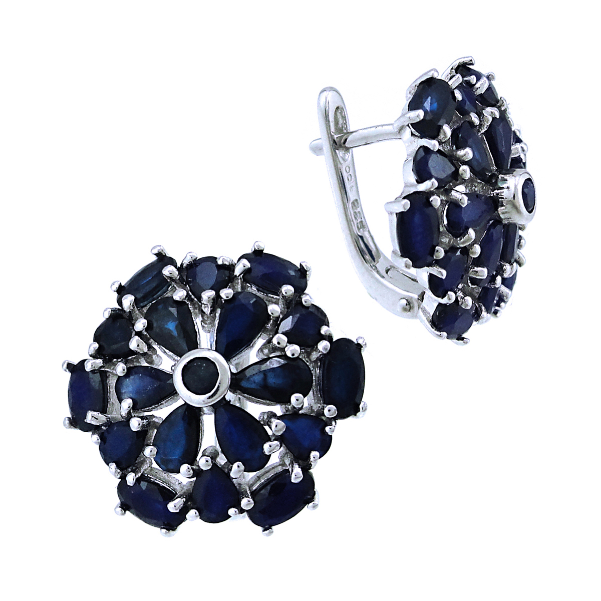 

Серьги женские из серебра Balex Jewellery 2405937731, сапфир