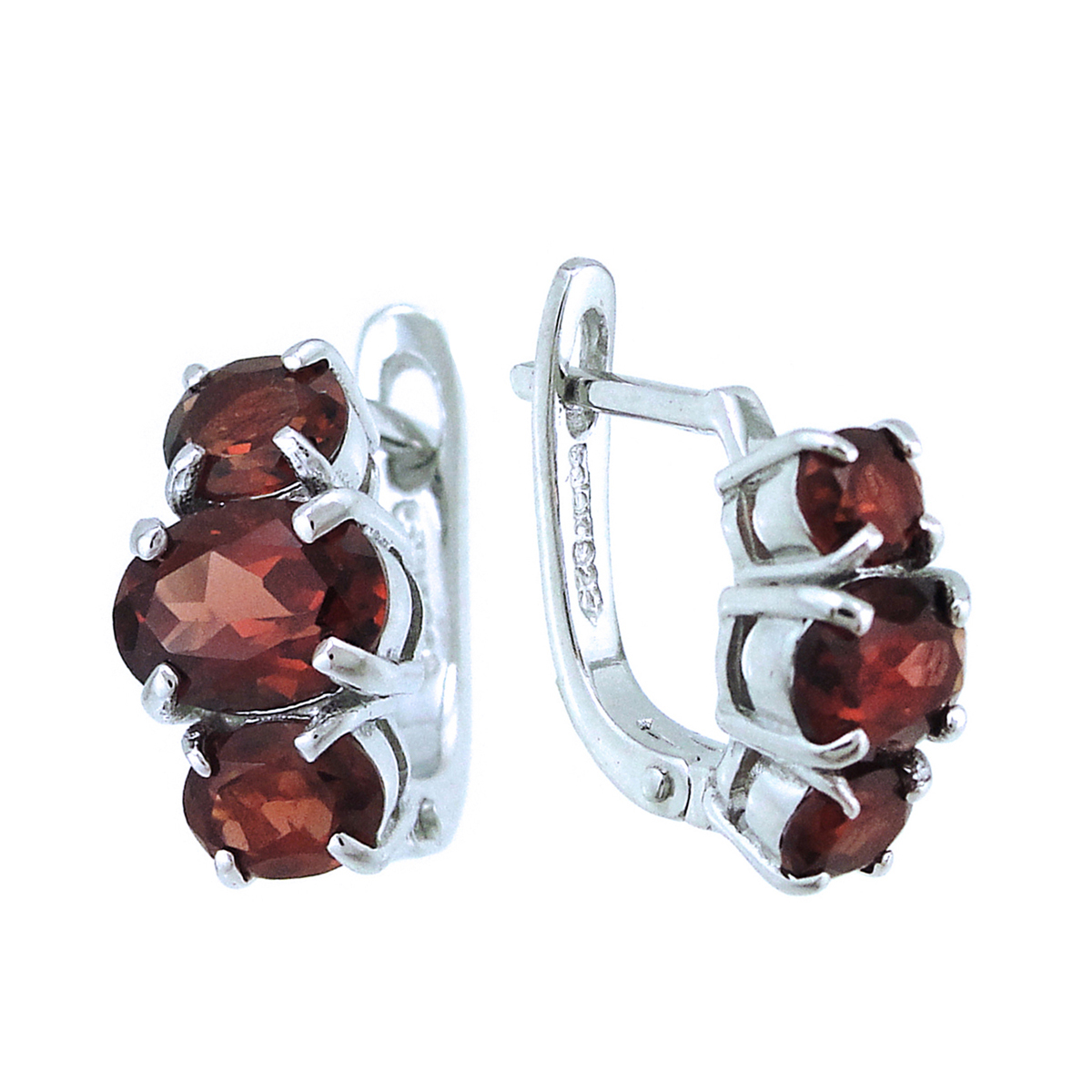 

Серьги женские из серебра Balex Jewellery 2405937754, гранат