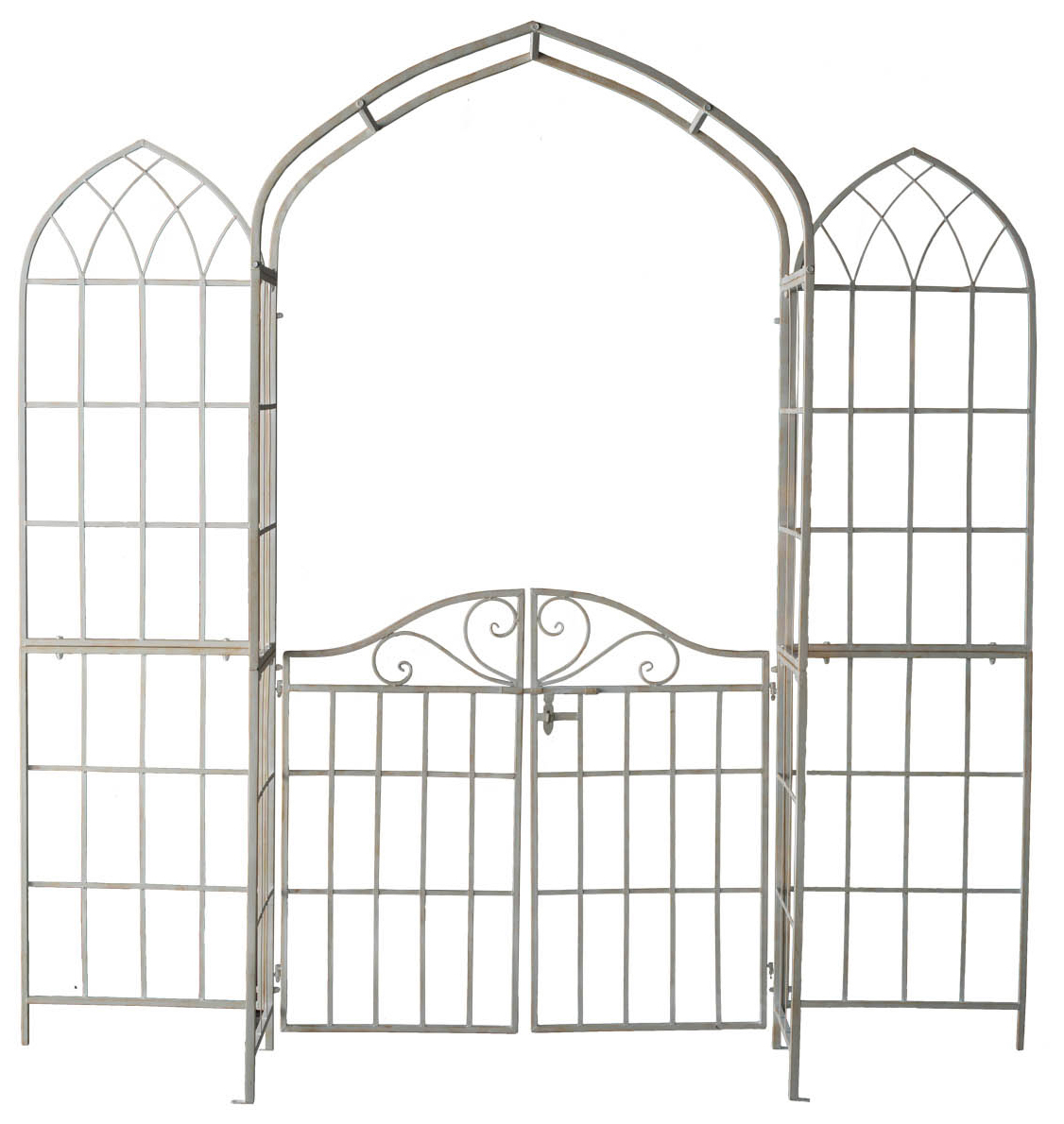 Садовая арка с воротами 236x45x233 см