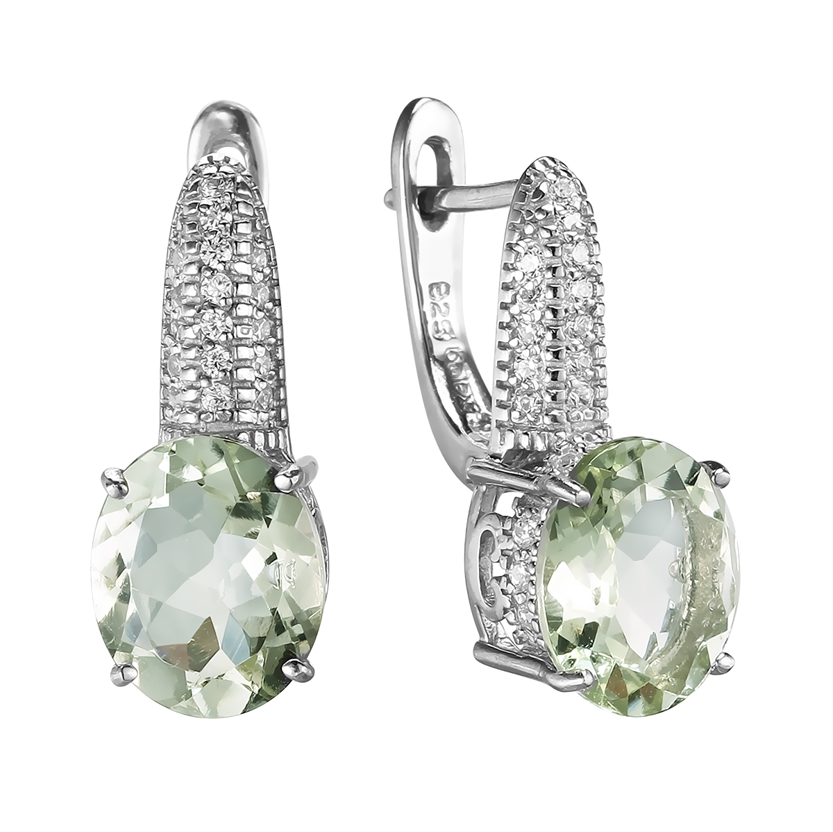 

Серьги из серебра Balex Jewellery 2405937873, аметист/фианит, 2405937873