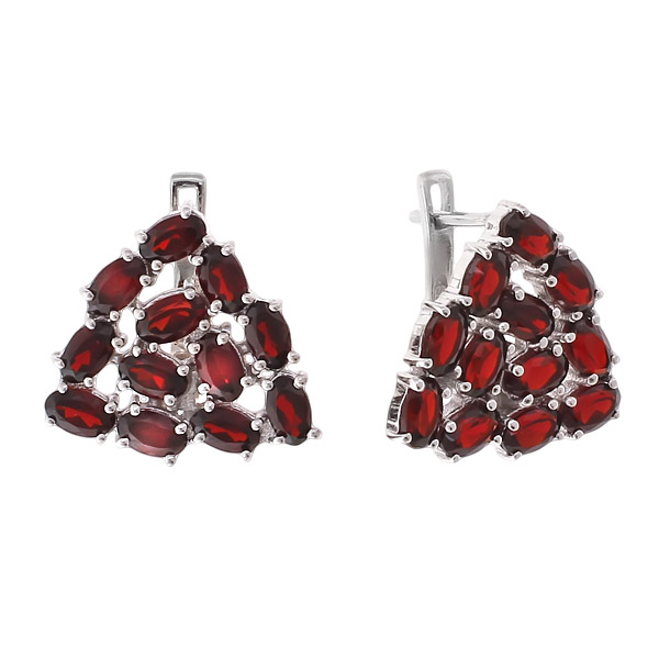 

Серьги из серебра Balex Jewellery 2410931171, гранат, 2410931171