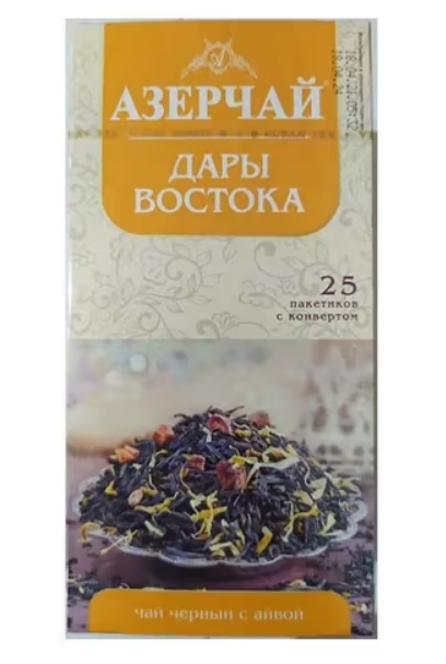 Чай черный Азерчай Дары Востока с айвой пакетированный 1,8 г х 25 шт