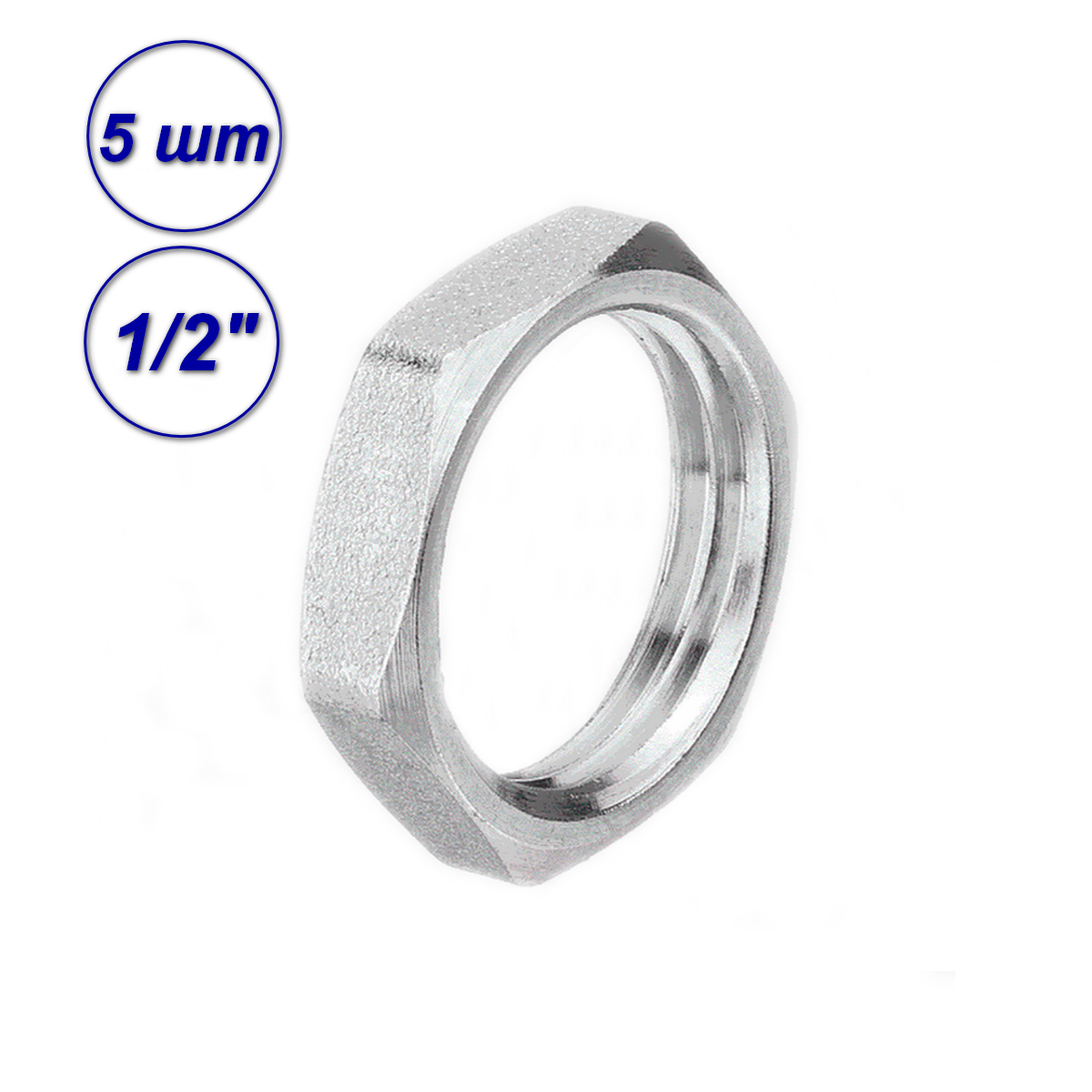 

Контргайка AQUALINK 1/2"вн (5шт) 02481-SB-k, Серый, 02481