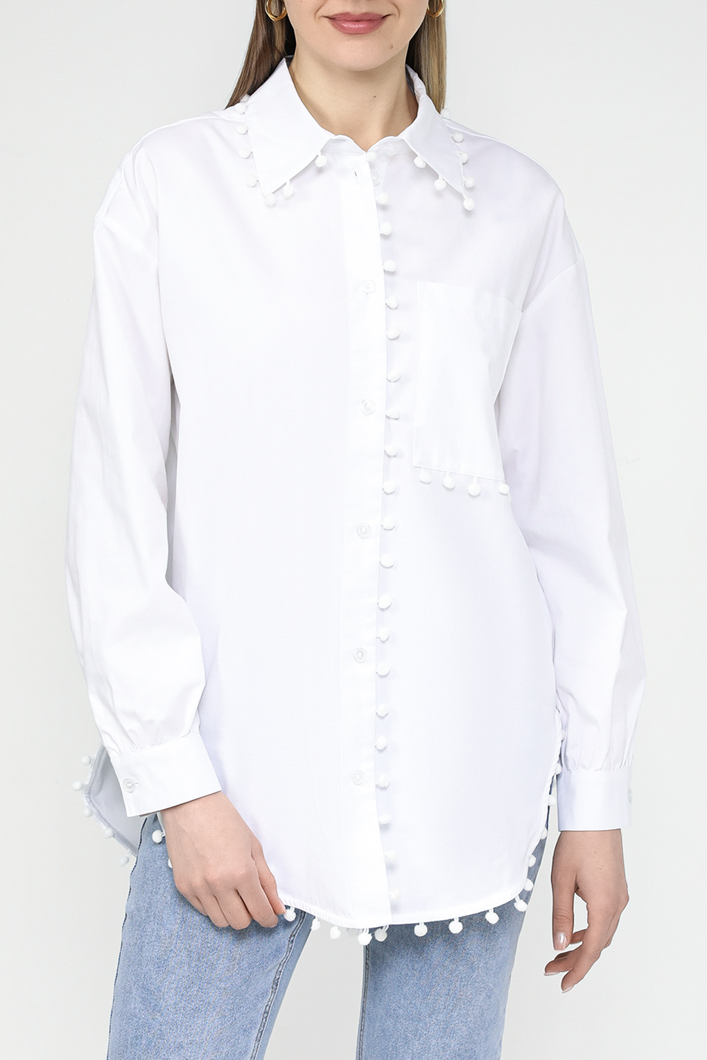 Рубашка женская Belucci BL24043592CD белая S
