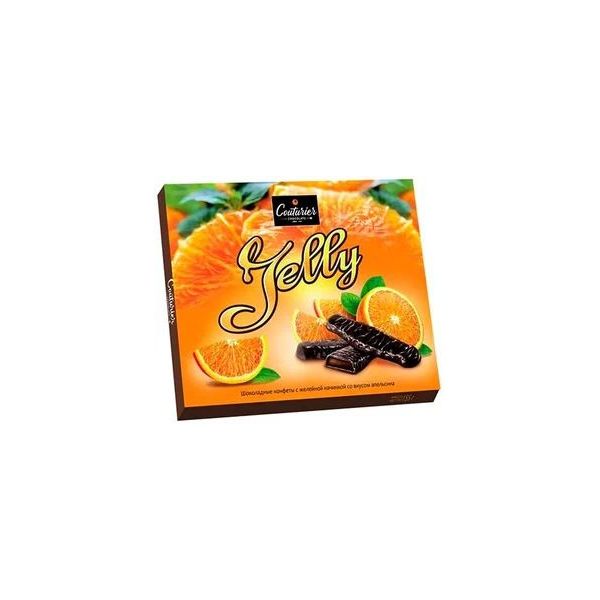 

Конфеты шоколадные Шоколадный кутюрье Jelly апельсин с желейной начинкой 155 г