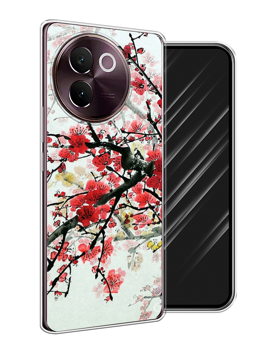 

Чехол Awog на Vivo V30e "Сакура", Розовый;черный, 2610550-1