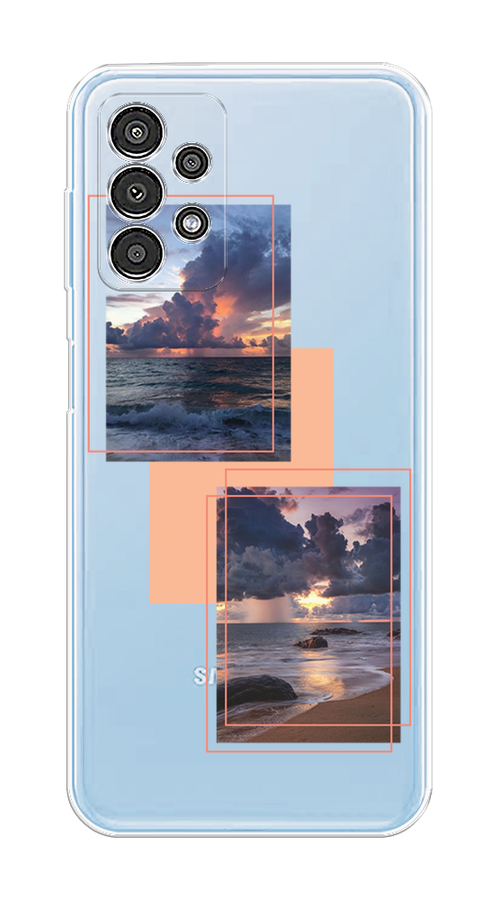 

Чехол на Samsung Galaxy A13 4G "Sky collage", Розовый;прозрачный;синий, 2104850-1
