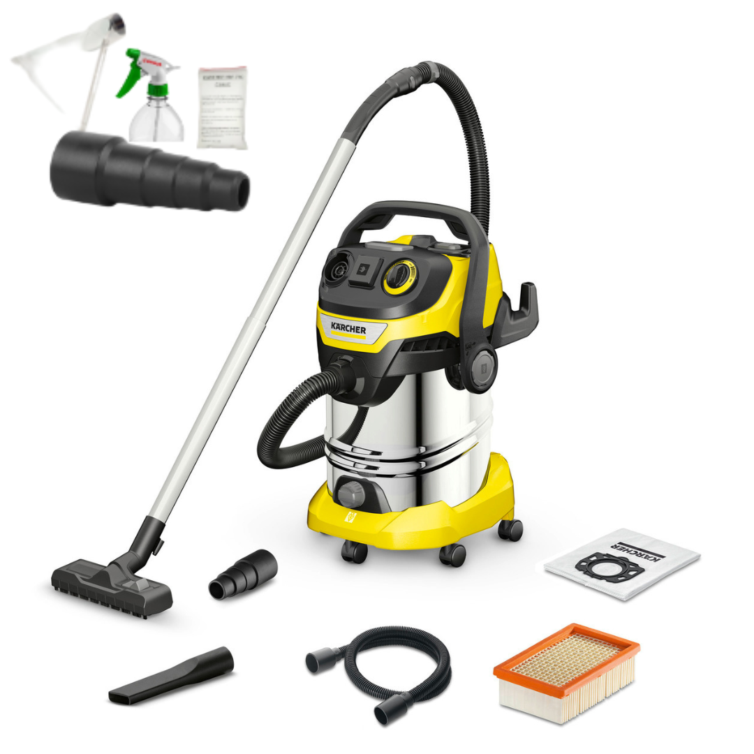 фото Пылесос karcher wd 6 p s v-30/6/22/t+набор для химчистки ковров, широкая насадка