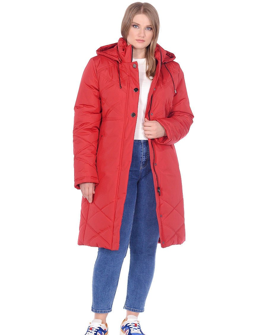 Пальто женское Maritta 22-3005-10 красное 42 EU