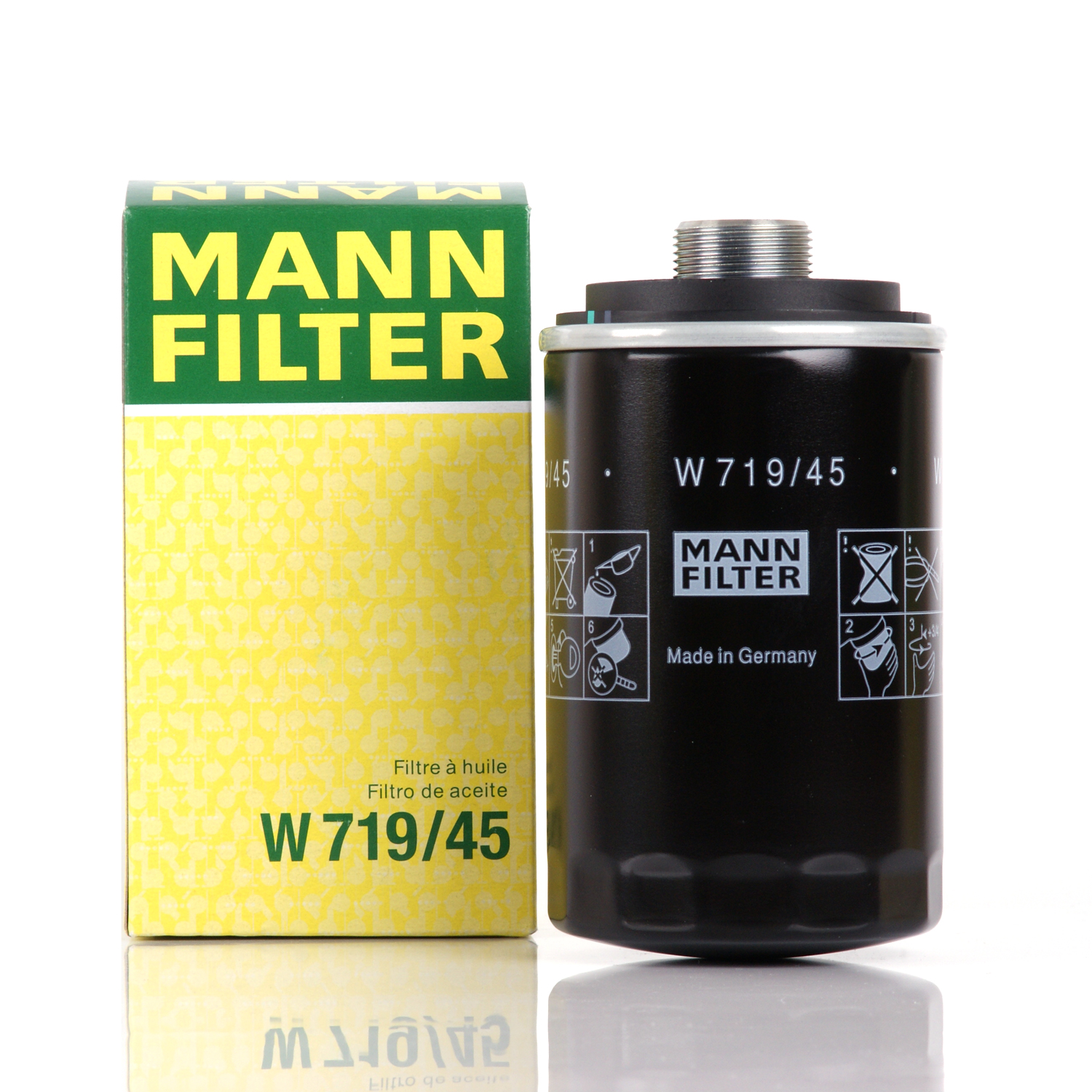 

MANN FILTER Фильтр масляный арт. W719/45, W719/45