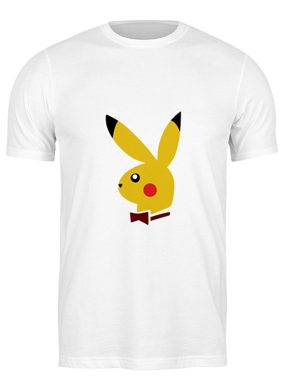 

Футболка мужская Printio Пикачу (плэйбой) белая 3XL, Пикачу (плэйбой)