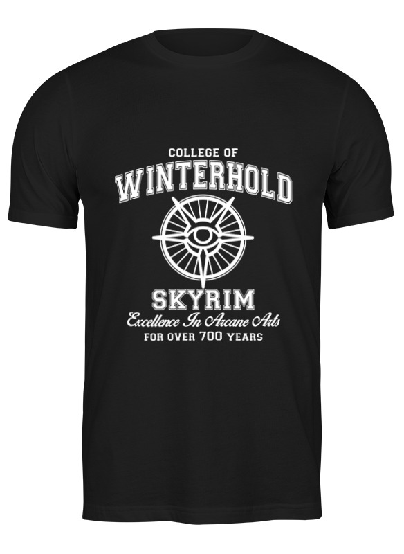 

Футболка мужская Printio Скайрим. college of winterhold черная 3XL, Черный, Скайрим. college of winterhold