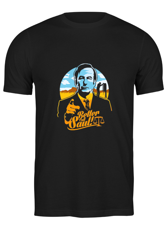 

Футболка мужская Printio Better call saul черная 2XL, Черный, Better call saul