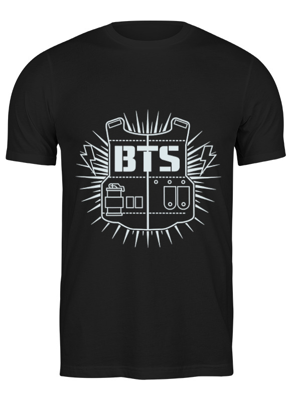 

Футболка мужская Printio Bts черная 3XL, Черный, Bts