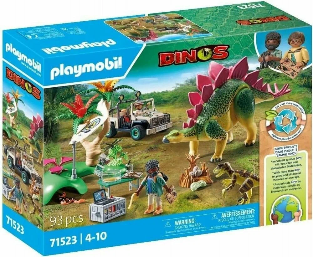 

Конструктор Playmobil Dinos Лагерь исследований динозавров 93 дет, Dinos