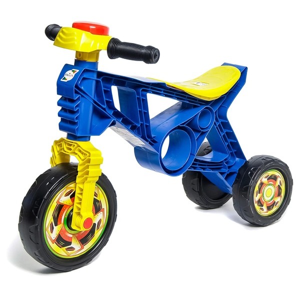 Купить Каталка-мотоцикл трехколесный, цвет: синий, Orion,