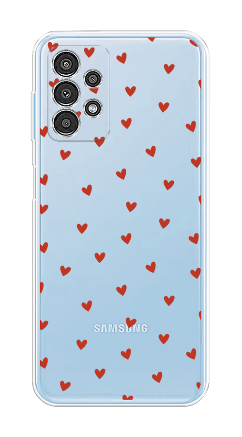 

Чехол на Samsung Galaxy A13 4G "Red hearts", Красный;прозрачный, 2104850-1