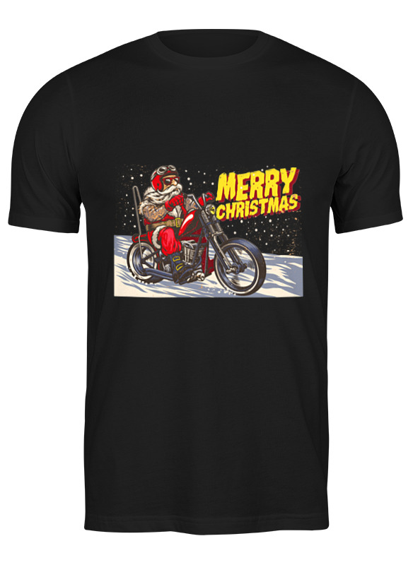 

Футболка мужская Printio Santa moto черная 3XL, Черный, Santa moto