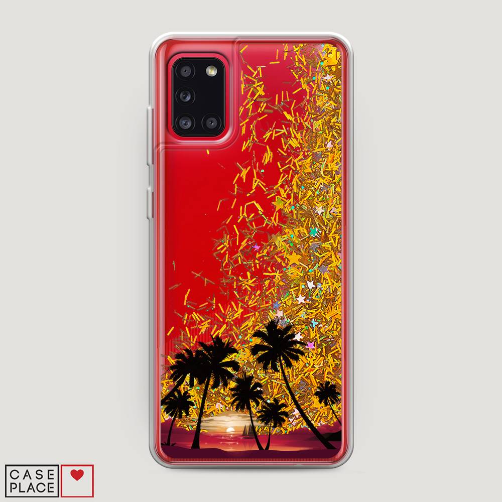 

Чехол Awog на Samsung Galaxy A31 / Самсунг A31 "Закат и пальмы", Разноцветный, 2100390-1