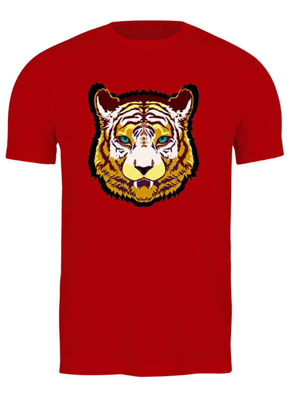 

Футболка мужская Printio Год тигра красная 3XL, Красный, Год тигра