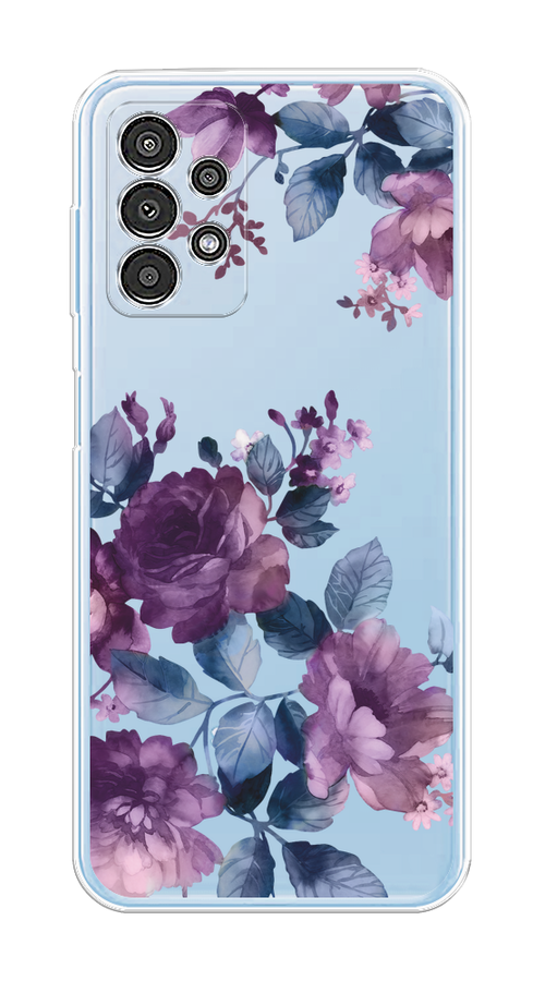 

Чехол на Samsung Galaxy A13 4G "Purple Blossoms", Синий;фиолетовый, 2104850-1