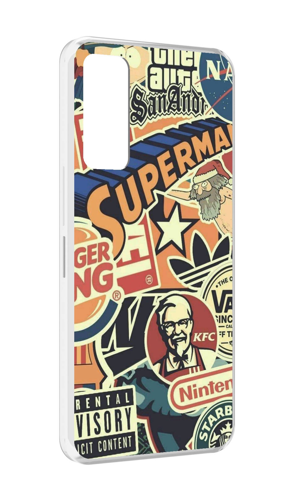 

Чехол MyPads Лейблы-на-постере для TCL 30 / TCL 30 5G / TCL 30+ plus, Прозрачный, Tocco