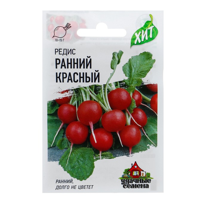 

Семена редис Ранний красный Гавриш 2869551-11p 1 уп.
