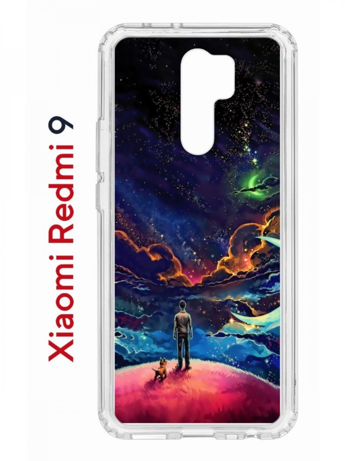 фото Чехол на redmi 9 kruche print маленький принц,противоударный бампер,с защитой камеры кruче