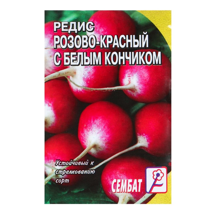 

Семена редис Розово-красный с белым кончиком Сембат 4662724-11p 1 уп.