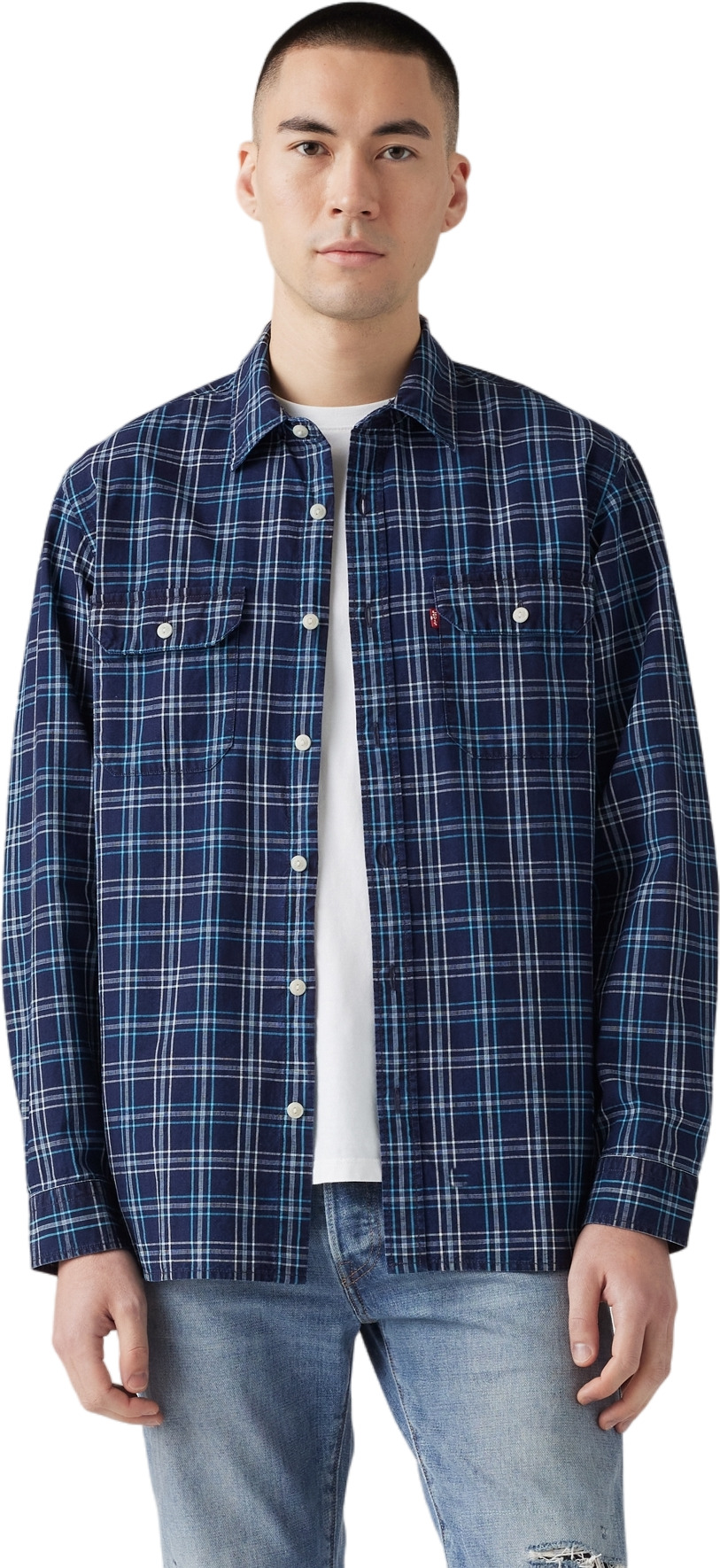 

Рубашка мужская Levi's JACKSON WORKER синяя L, Синий, JACKSON WORKER