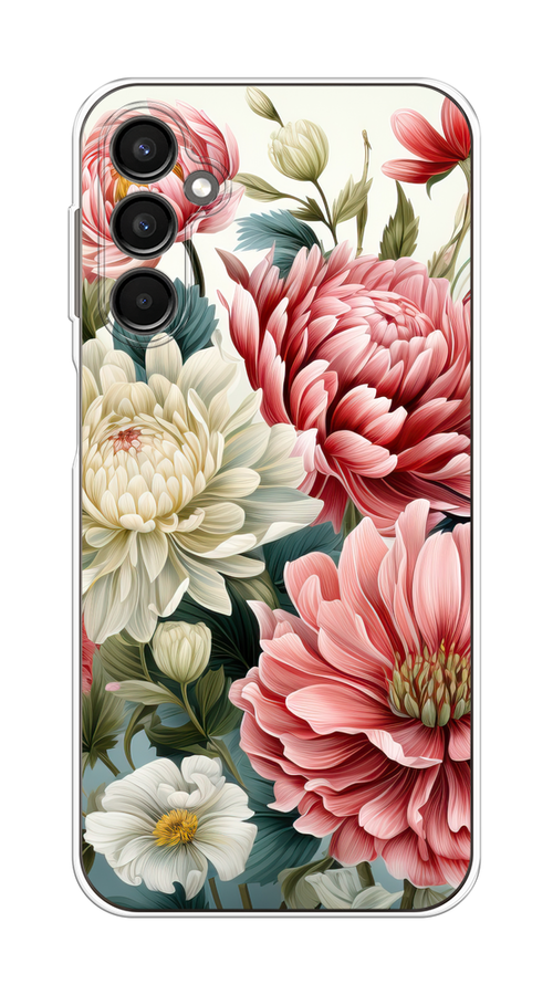 

Чехол на Samsung Galaxy A24 "Садовые цветы рисунок", Розовый;зеленый;белый, 2108050-1