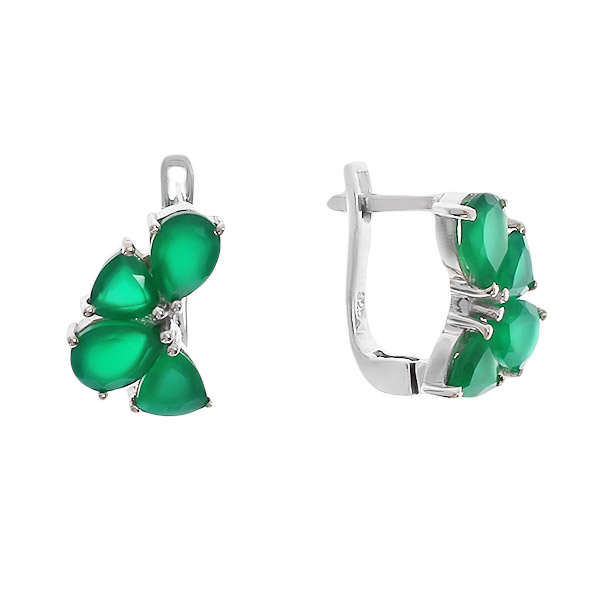 

Серьги женские из серебра Balex Jewellery 2410931317, хризопраз