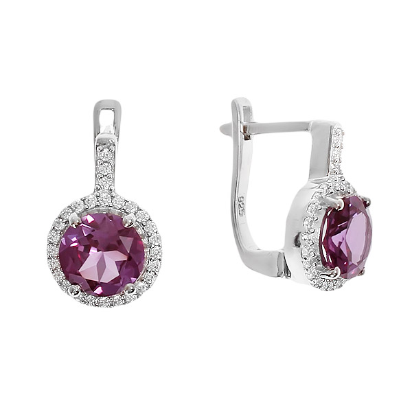 

Серьги женские из серебра Balex Jewellery 2410931330, александрит/фианит, 2410931330