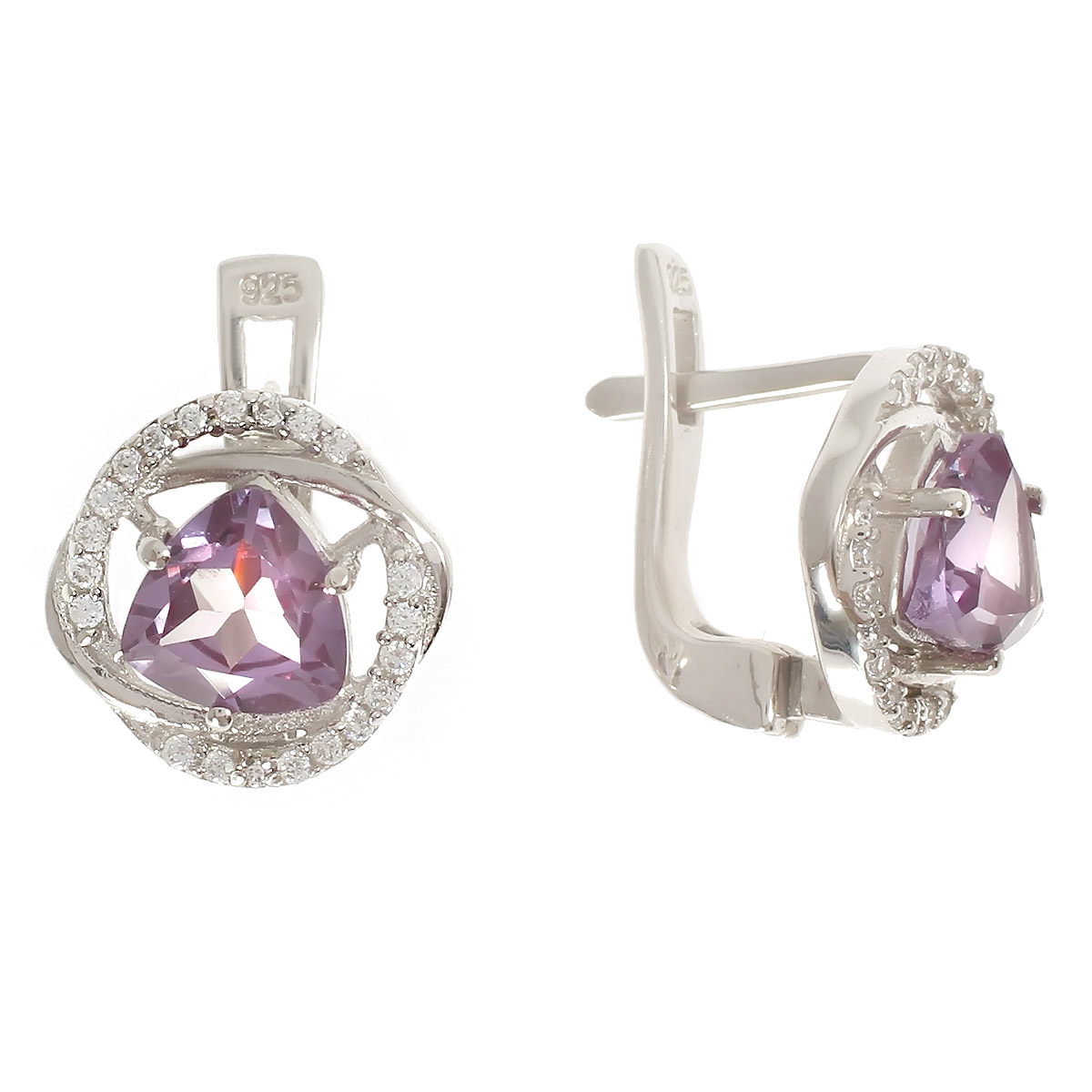 

Серьги женские из серебра Balex Jewellery 2410931336, александрит/фианит, 2410931336