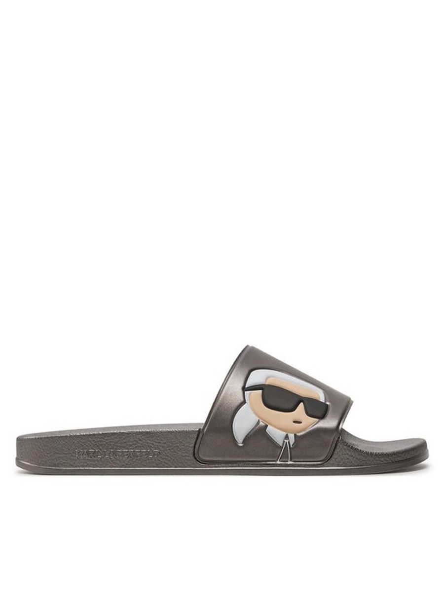 

Сланцы мужские Karl Lagerfeld KL70005N серые 45 EU, Серый, KL70005N